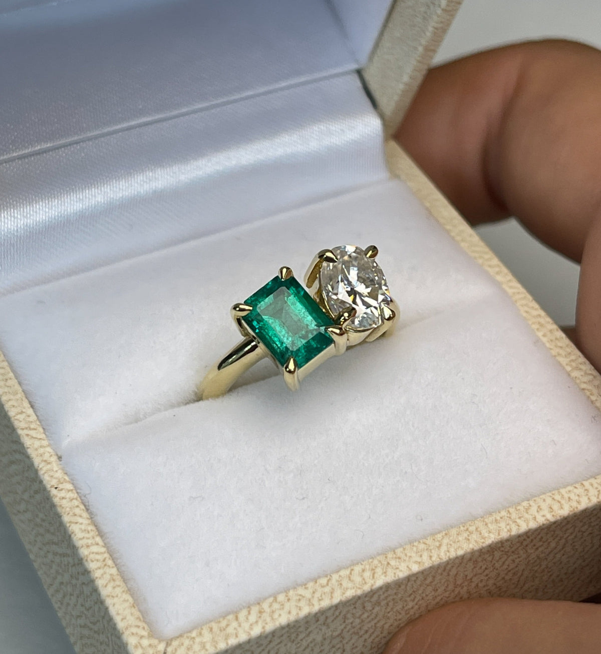 Toi et Moi Personalized Gemstone Ring